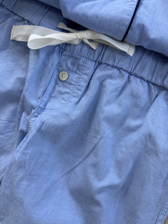 J. Crew women’s Blue Pajama Set with Black Piping… perfect for Spring! Clean:) - Picture 3 of 3